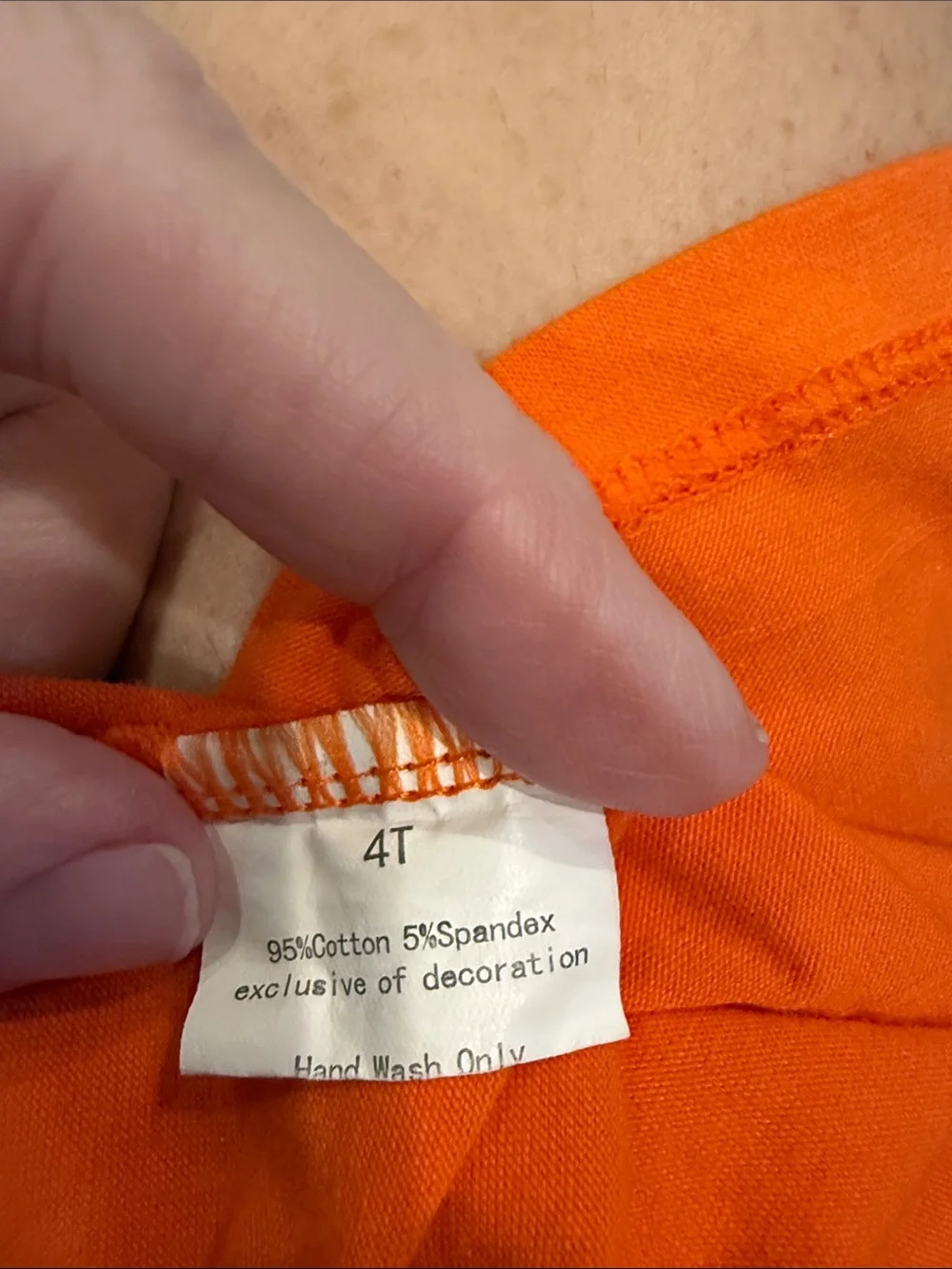Antlers & Acorns Orange Pumpkin Tee & Mint Stripe Shorts Set Sz 4